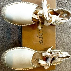 J. Crew Lace-up Espadrilles, New in box